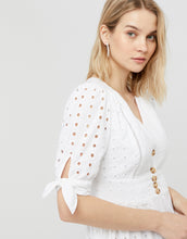 Load image into Gallery viewer, Dolly Schiffli Midi Dress White